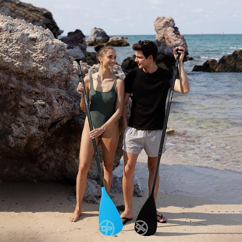 UPWELL SUP Paddle Adjustable Stand Up Paddle for Paddleboard, 3 Piece Aluminum Alloy Shaft with Reinforced Fiberglass Blade - Image 5
